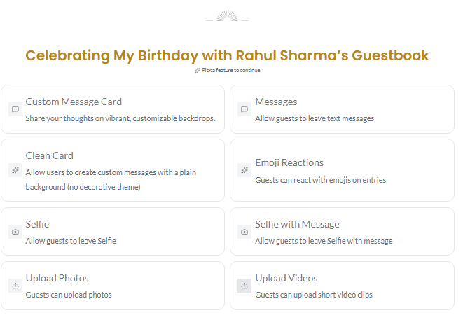 Guests Share Memories & Wishes